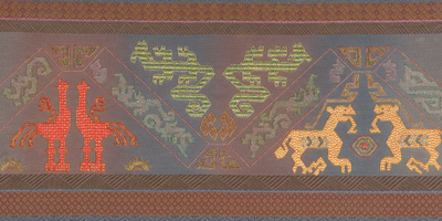 戰國神獸織錦紋